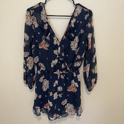 Band Of Gypsies Women's Floral Romper Size Medium