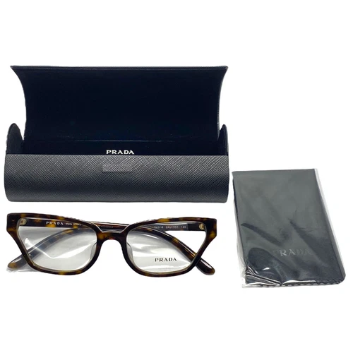 PRADA PR 04XVF 2AU1O1 Havana Cat Eye Women's 54 mm Eyeglasses NEW
