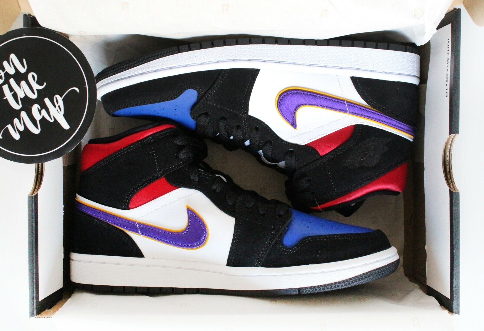 blue red and purple jordan 1