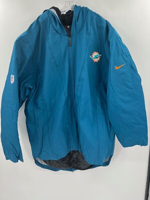MIAMI DOLPHINS TEAM ISSUED/GAME USED ON FIELD NIKE HEAVY COLD WEATHER JACKET