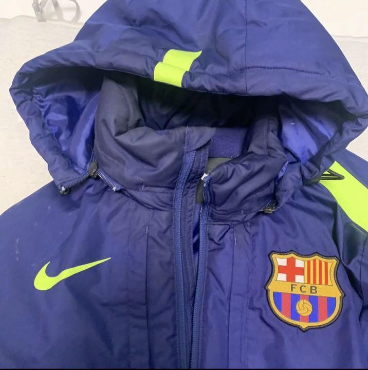 Nike Barcelona Soccer Football Bench Coat Jacket Size S Nike Barcelona Soccer Football Bench Coat Jacket Size S