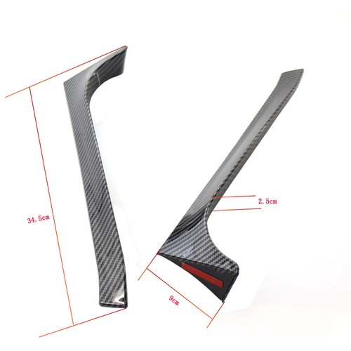 Carbon Fiber Texture Rear Window Spoiler Canard Splitter For VW Golf GTI 09-13 - Picture 3 of 10