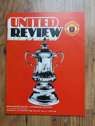 1980 FA Cup 3rd Round Replay Programme & Ticket Man Utd vs Tottenham / Spurs - Picture 2 of 4