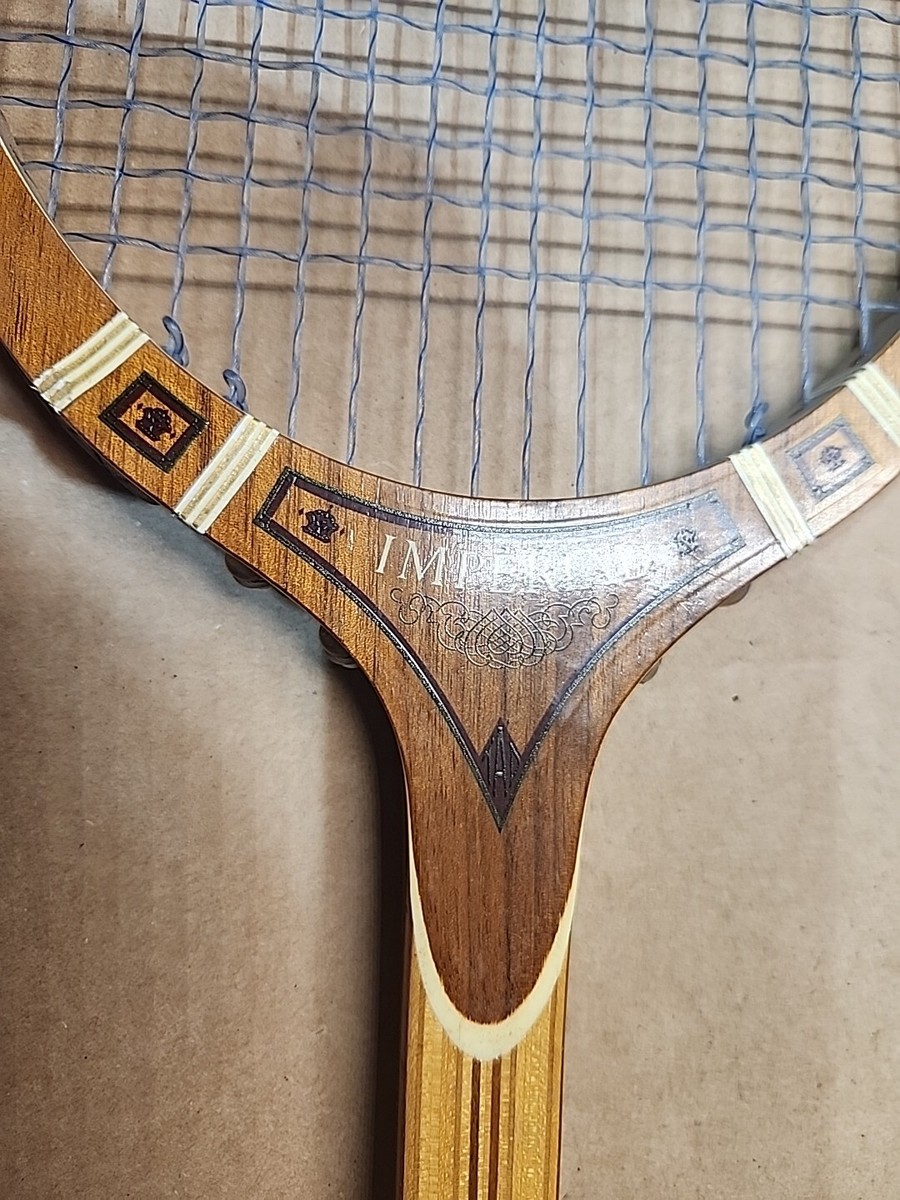 BELLE raquette de tennis vintage en bois Tad Davis IMPERIAL DELUXE