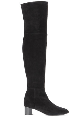 Tom Ford Z124118 Black Suede Over The Knee Boots Size 35.5 M