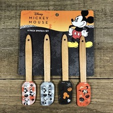 Disney MICKEY MOUSE 4-Pack Silicone Spatula Set Holiday Halloween Theme