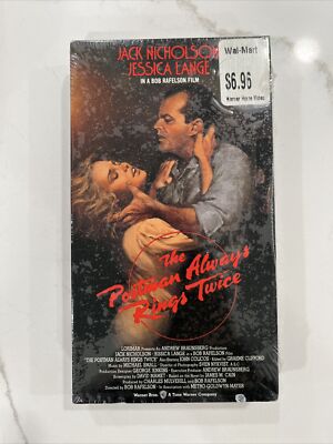 New! The Postman Always Rings Twice (VHS 1990) Sealed Watermark Nicholson Lange