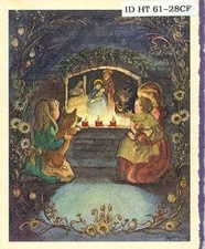 ID HT 61-28CF Rare proof card / Tasha Tudor 1970 #18060