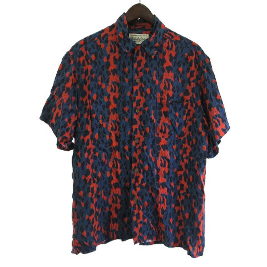 Wakoma Maria WACKO HAWAIIAN SHIRT S LEOPARD PATTERN NAVY M Wakoma Maria WACKO HAWAIIAN SHIRT S LEOPARD PATTERN NAVY M