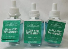 3 Bath And Body Works,Aloha Kiwi Passionfruit Wallflower Home Fragrance Refill