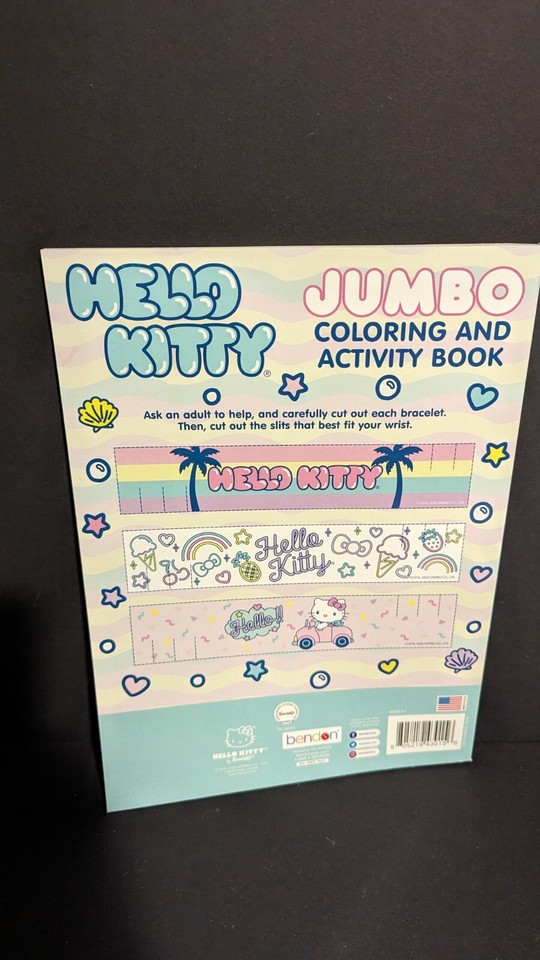 Hello Kitty Jumbo Coloring & Activity Book 80 Pages + Bonus Bookmarks