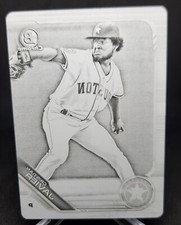 2019 Bowman Chome Prospect Cristian Javier Bowman 1/1 Black Printing Plate 