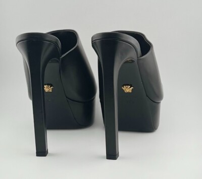 Versace La Medusa Platform Mules in Black | eBay