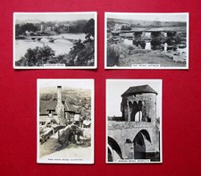 SENIOR SERVICE  4  PHOTO 1938 CIGARETTE CARDS  BRIDGES OF BRITAIN   8-25-29-44