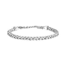 BREIL BLOCK CHAIN BRACCIALE DA UOMO MAGLIA SPIGA IN ACCIAIO TJ3535 (1095)