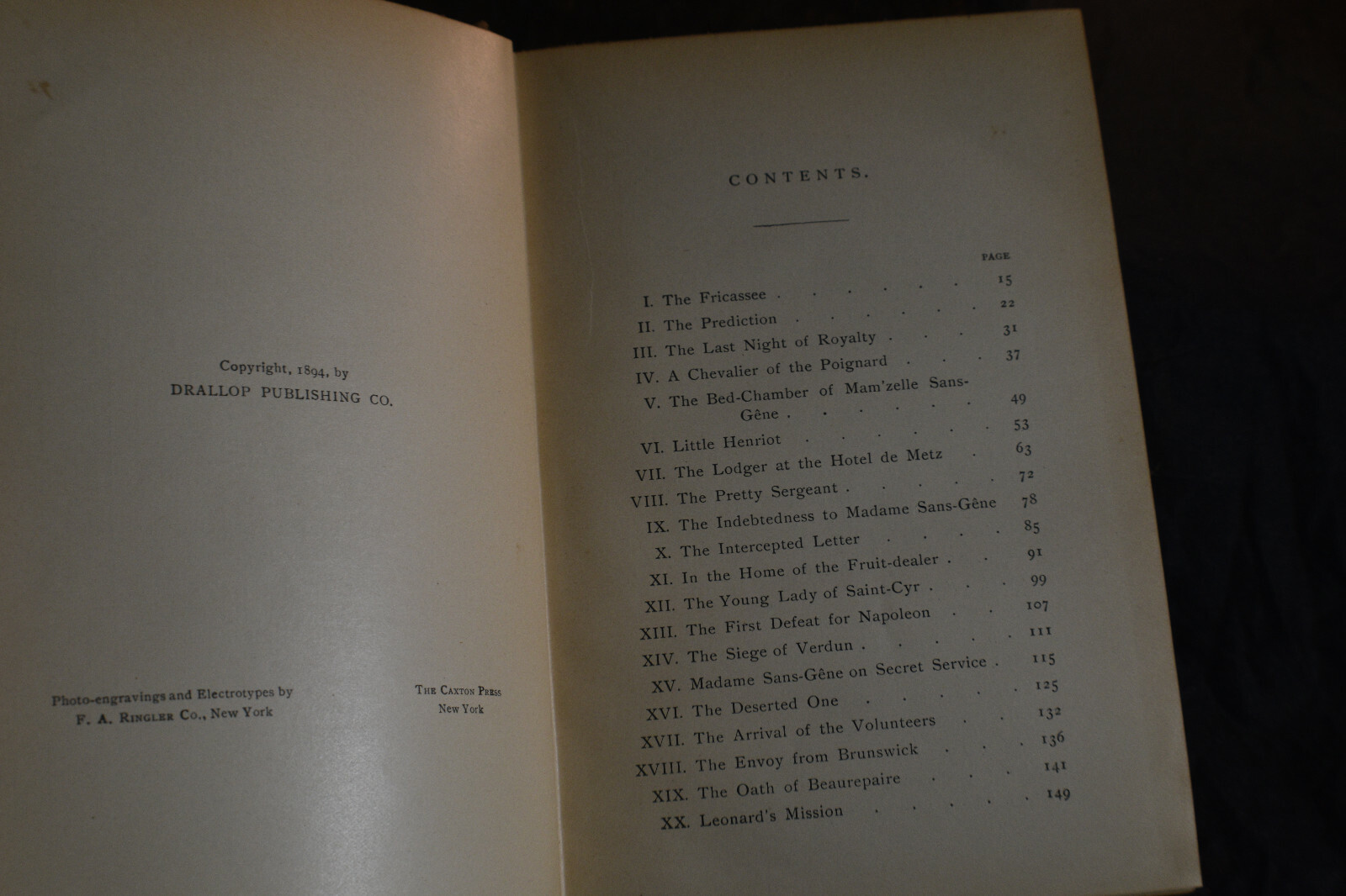 1895 Madame Sans Gene by Victorien Sardou 