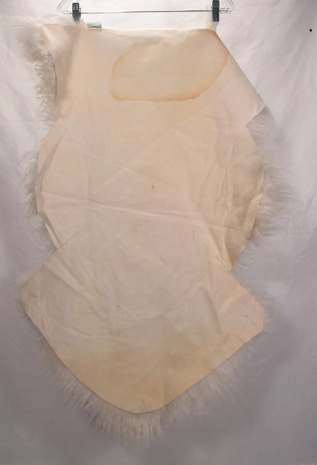 Genuine Lambskin Leather Rug Hide White 35" x 25.5" - Image 3 of 4