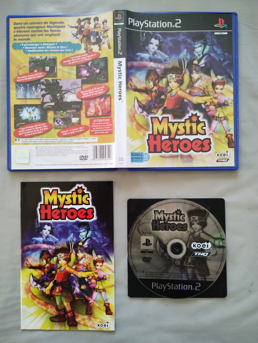 Mystic Heroes PS2 🇫🇷  complet . tbé