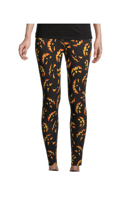 No Boundaries Teen Juniors Halloween Scary Jack O lantern Graphic Ankle  Leggings