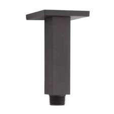 Royal 4" Square Ceiling Mount Shower Arm and Flange - Matte Black