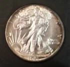 1945 SILVER WALKING LIBERTY HALF DOLLAR - GEM..BU