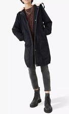 Hush Sadie Parka Coat Black - Size 12