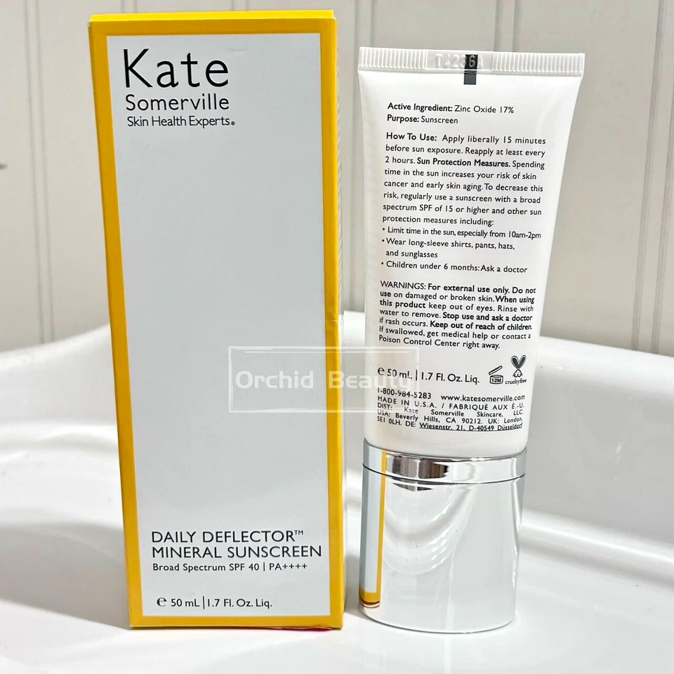 New Kate Somerville Daily Deflector Mineral Sunscreen SPF40 Full Size 50ml/1.7oz - Image 3 of 4