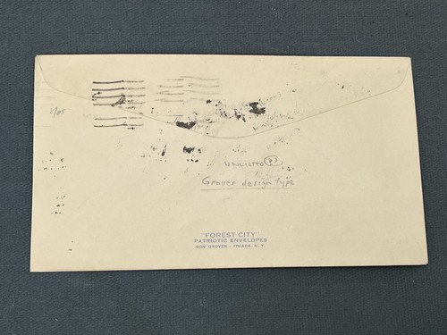 1943 LOS ANGELES CA WWII PATRIOTIC FOREST CITY GROVER DESIGN TYPE ! UNLISTED ?? - Picture 2 of 2