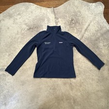 Patagonia Sweater Womens Small Blue Pullover Worn Wear Micro D 1/4 Fleece Jacket