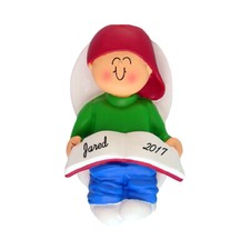Personalized Christmas Ornament - Male I'm Potty Trained