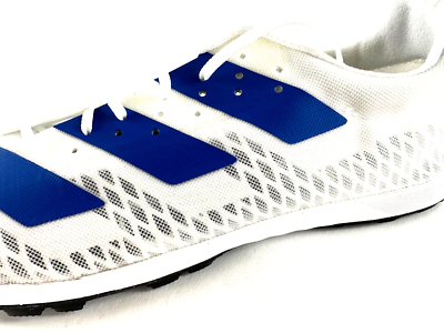 Adidas Adizero XC Sprint Track Shoes Spikes White Blue Men display picture 1