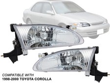 For 1998 1999 2000 Toyota Corolla Head Lamp Passenger And Driver Side Pair For 1998 1999 2000 Toyota Corolla Head Lamp Passenger And Driver Side Pair