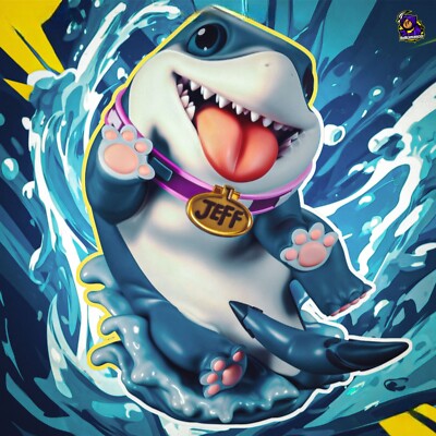 Jeff the Land Shark - Marvel Rivals -Fan Art Figur - Resin 3D Druck 85mm