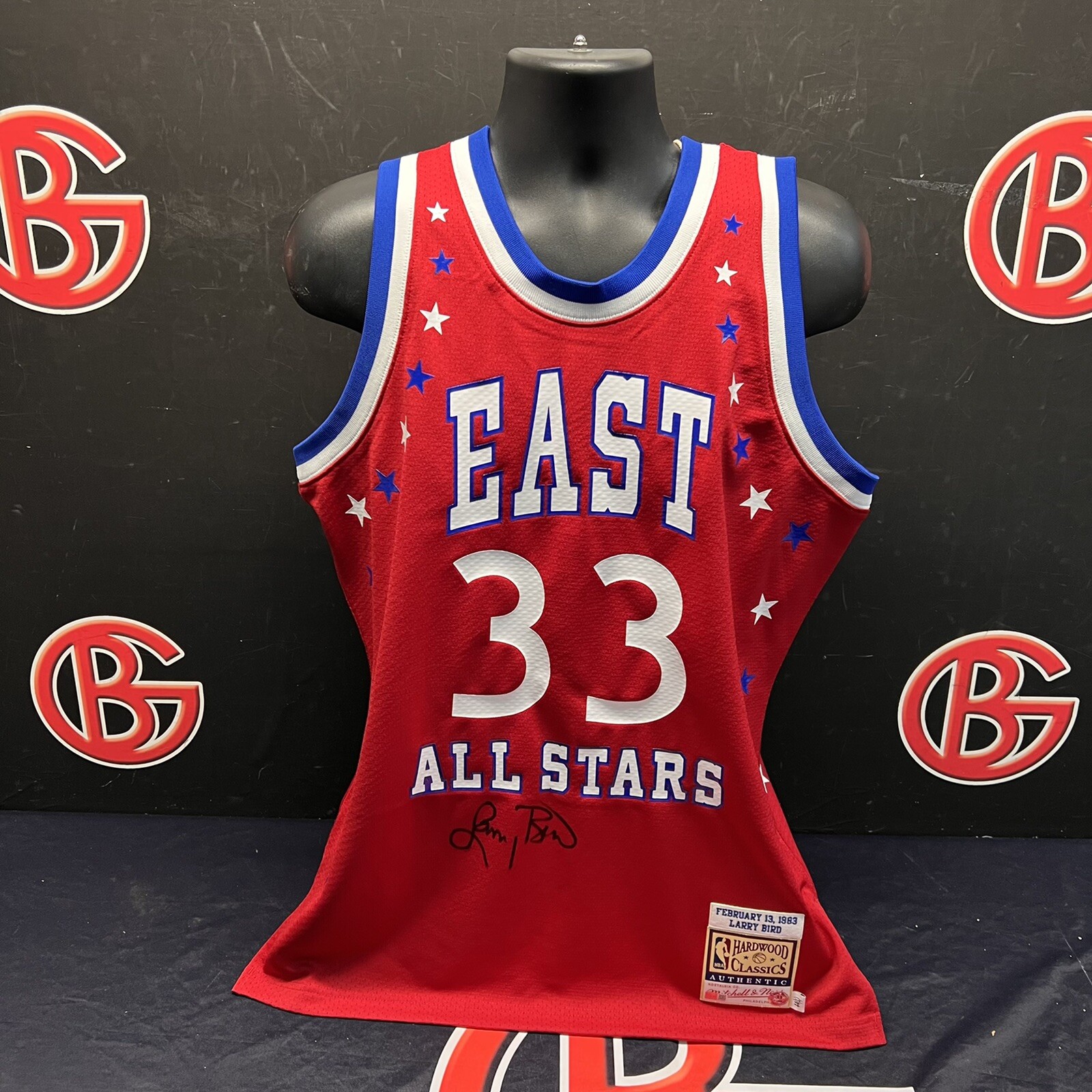 Larry Bird Autographed Signed All Stars Mitchell & Ness East Jersey Steiner CX 