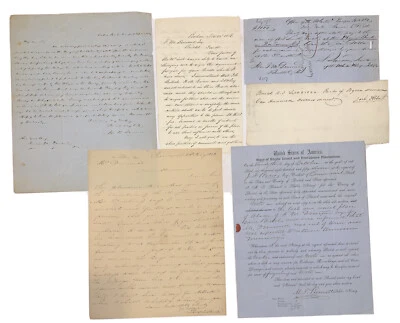 1824-1857, Manuscript Archive Relatif Pour Rhode Island Gouverneur, Francis M - Photo 1/4