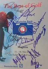 12) Faldo Goosen u.a. 12x signiert Golf Titelcover Unterschrift Autogramm signed