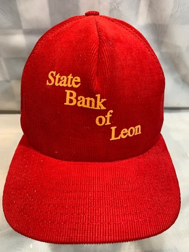 State Bank of LEON Courdaroy Vintage 