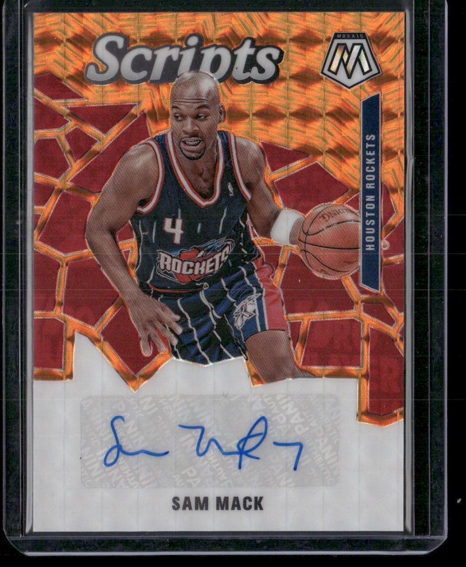 2019-20 Panini Mosaic #SC-SMK Sam Mack Scripts Orange AUTO