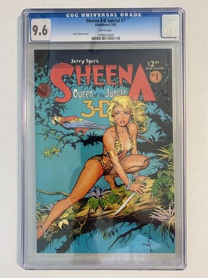 Sheena 3-D Special #1 (1985) CGC 9.6 Blackthorne Dave Stevens Iconic Cover