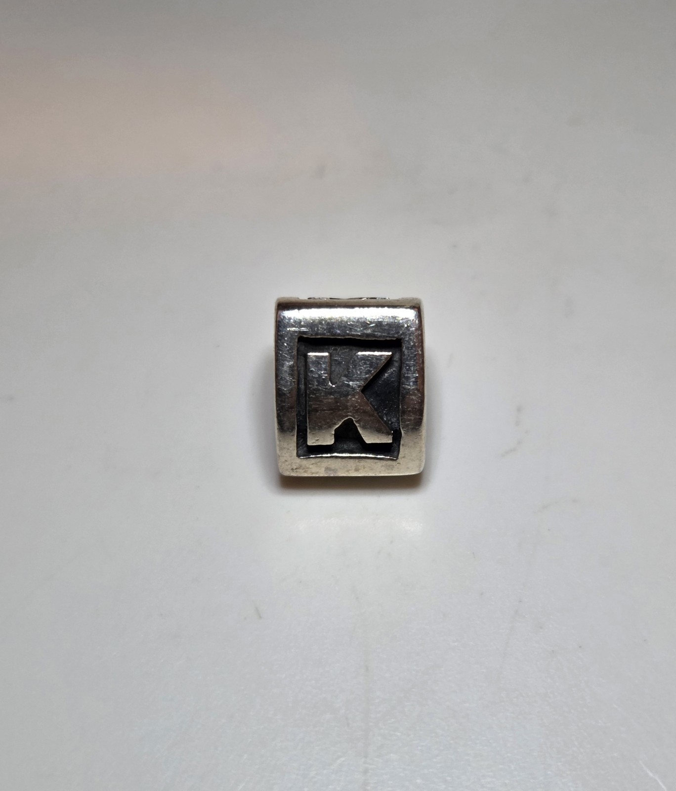 Pandora Solid Sterling Silver Initial ‘K’ Charm B… - image 2