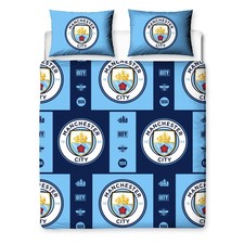 Image of Manchester City FC Single/Double Duvet Cover Set – Premiere League