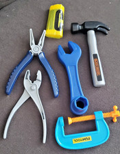 Kids Construction Tools Set Toy Children Pretend Play Repair Work Hand Tools Kit