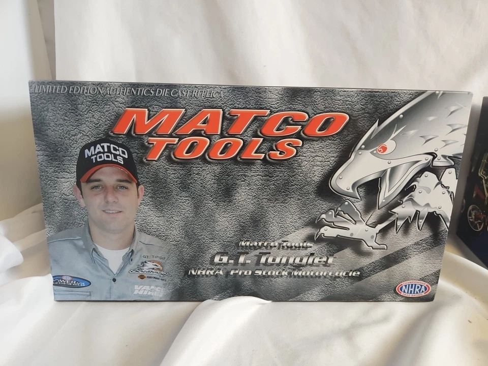 G T Tungler Screamin Eagle Vance & Hines NHRA Pro Stock Bike 1:9 Die Cast #BBYC - Image 2 of 4