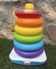 Fisher-Price Rock-a-Stack Ring Stacking Toy, Multicolor, 6 Months FGW58
