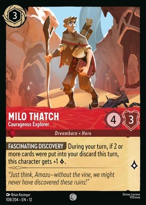Milo Thatch, Courageous Explorer - Wilds Unknown - Lorcana