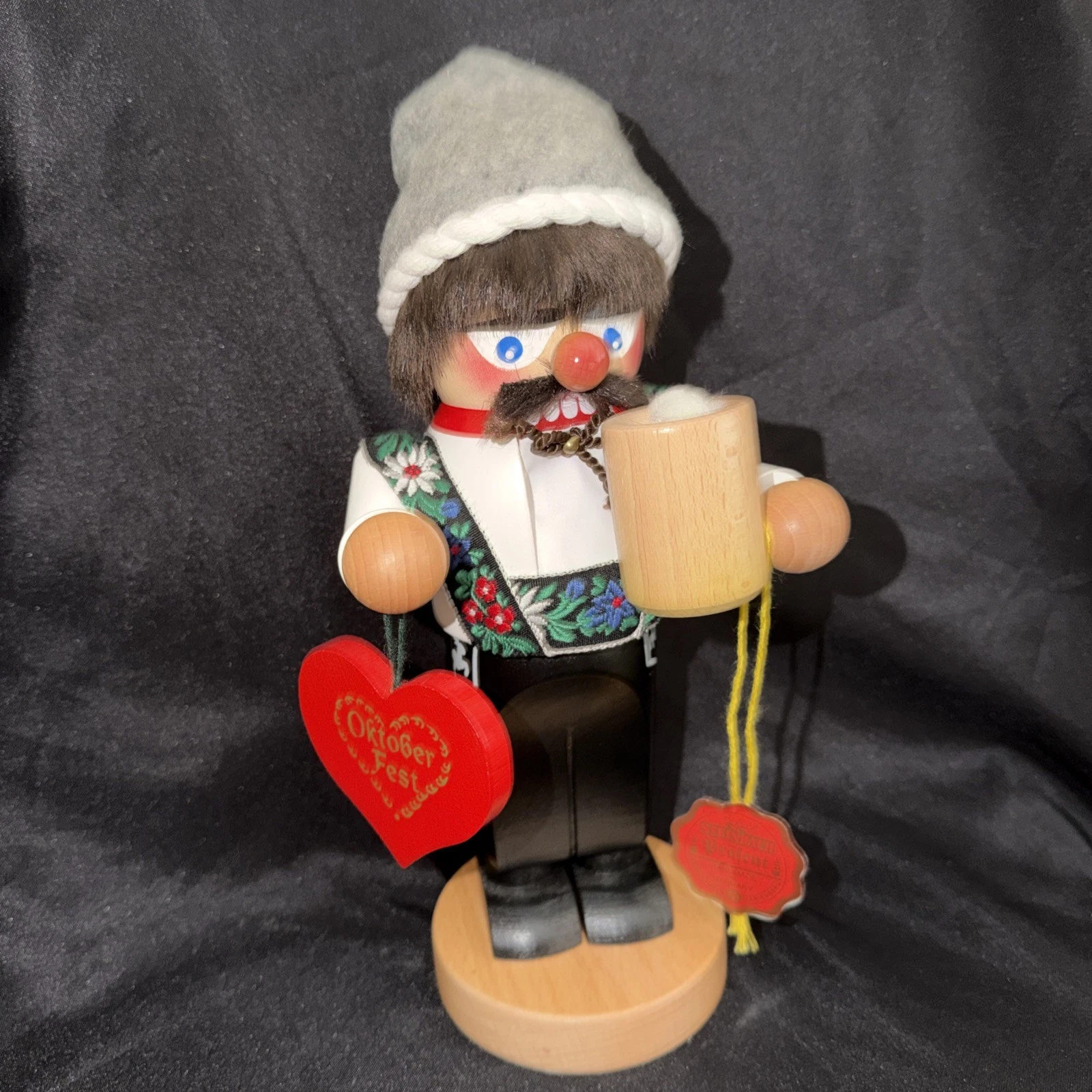 STEINBACH Nutcracker Octoberfest Beer Stein Chubby Collection 10” EUC