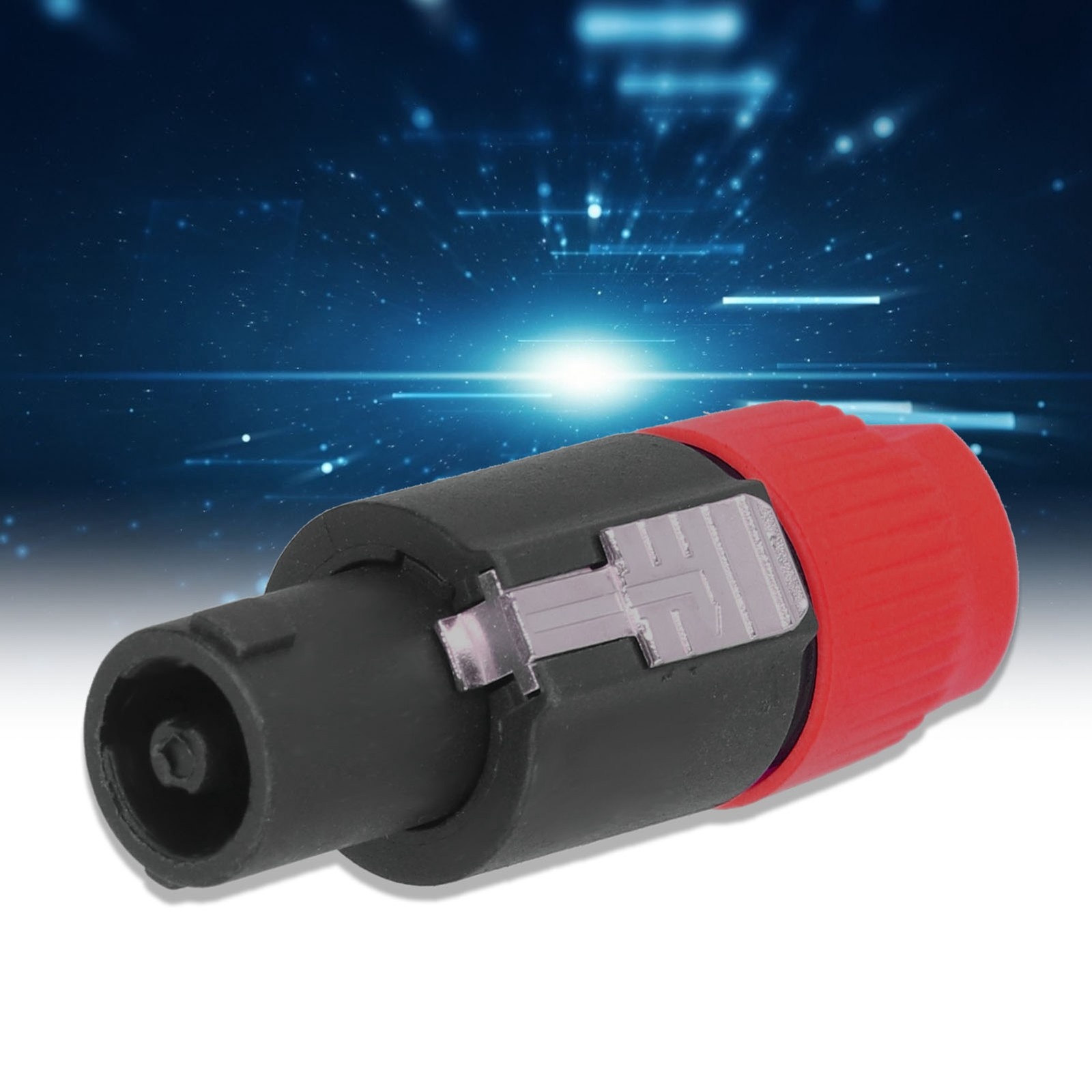 4 Pole Speaker Plug Twist Lock Audio Connector Mount Socket For Power Amplifier