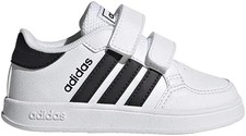 Unisex Toddler adidas Breaknet I 7.5 K FZ0090 Hook-and-loop White/Black- New
