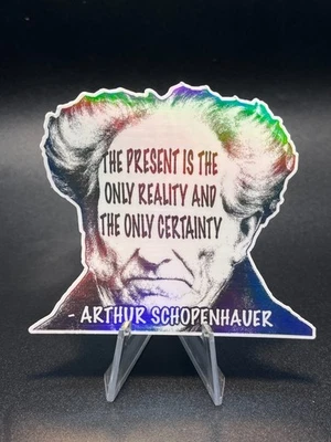 VITRAL DESIGNS Arthur Schopenhauer Quote Stickers