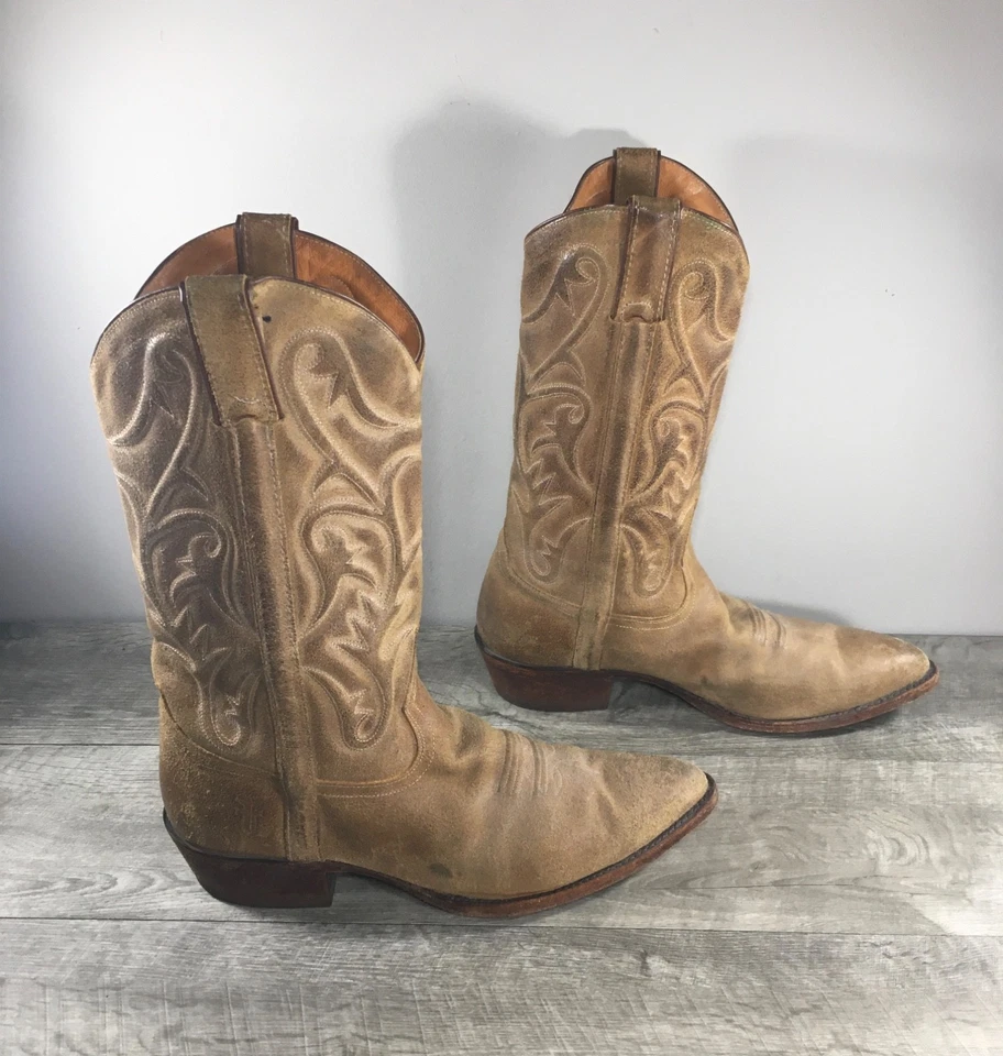 Botas de Campus Frye Vintage 87691 Vaquero Occidental Gamuza Cuero Ranchero Para Hombre Talla 11 Foto 2 de 4